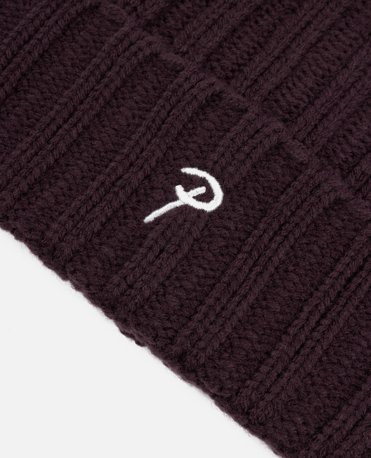 Patta Ribbed Knitted Beanie (Winetasting)