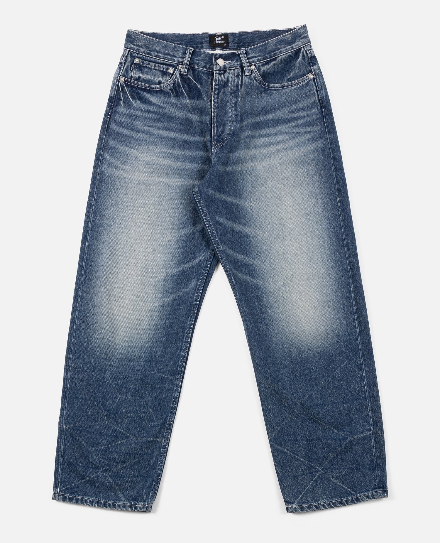 Pantalon en jean coupe ample délavé Patta (bleu denim)