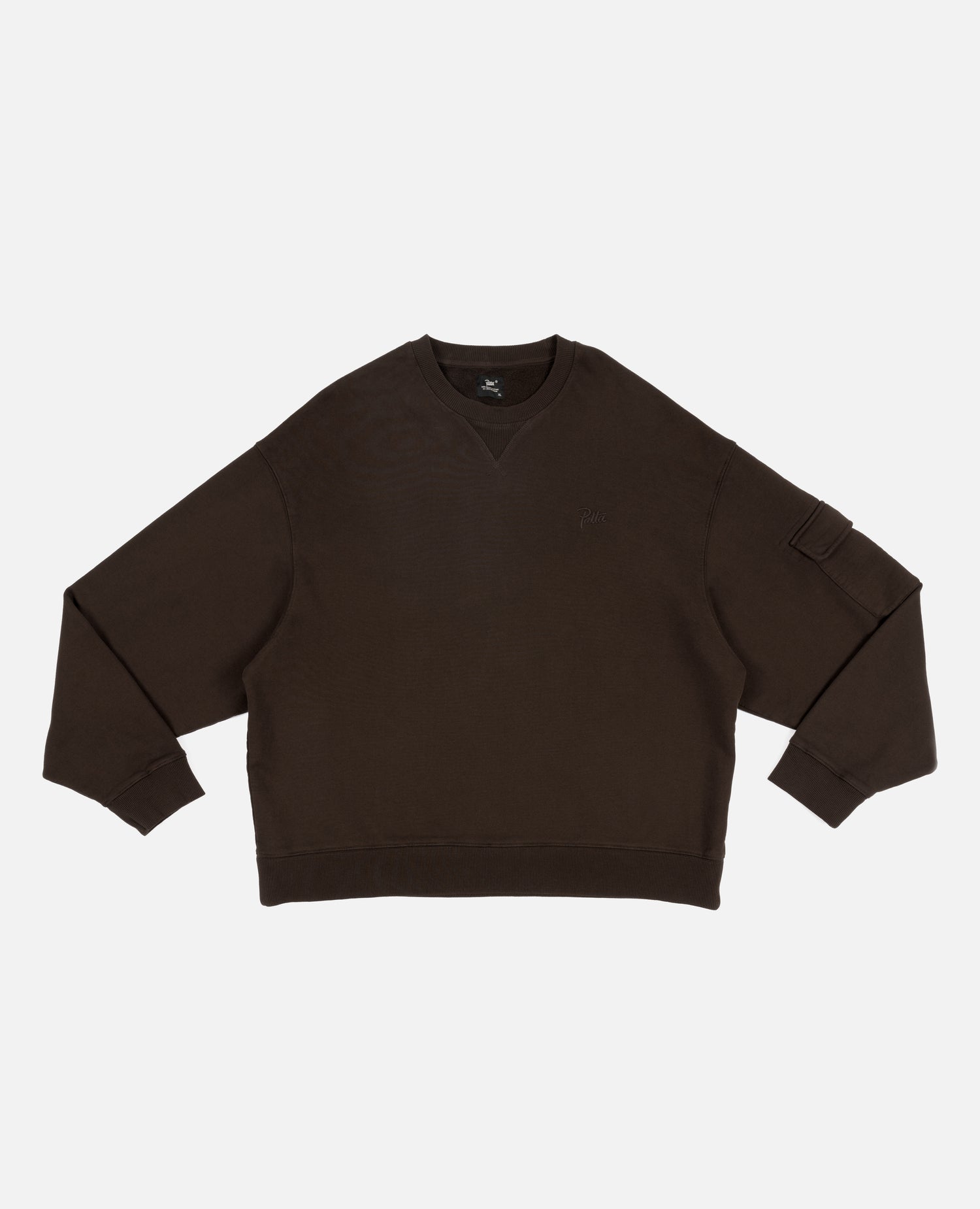 Patta Basic Pigment Dye Pocket Crewneck Sweater (Delicioso)
