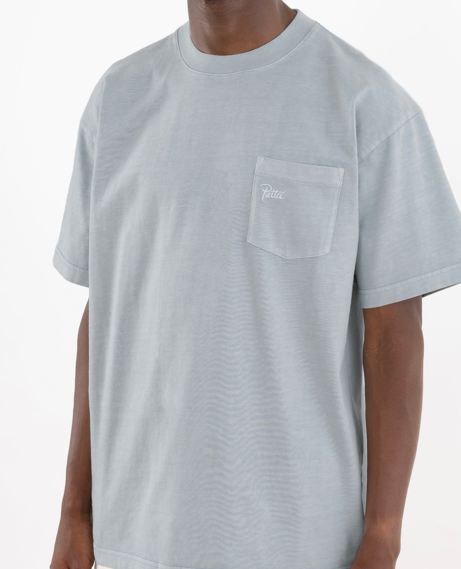 Patta Basic Washed Pocket T-Shirt (Pearl Blue)