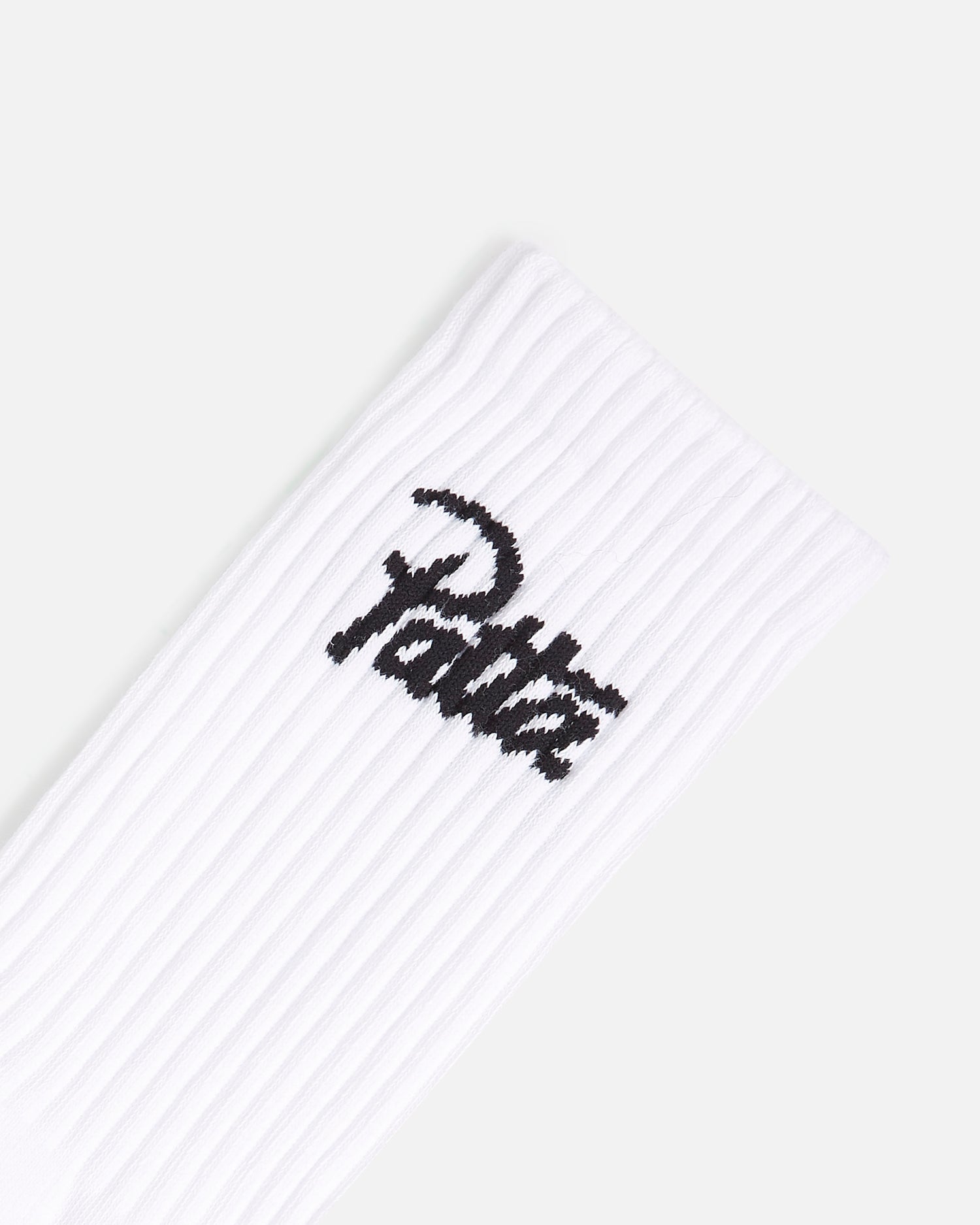 Lot de 2 chaussettes de sport Patta Script Logo (blanc)