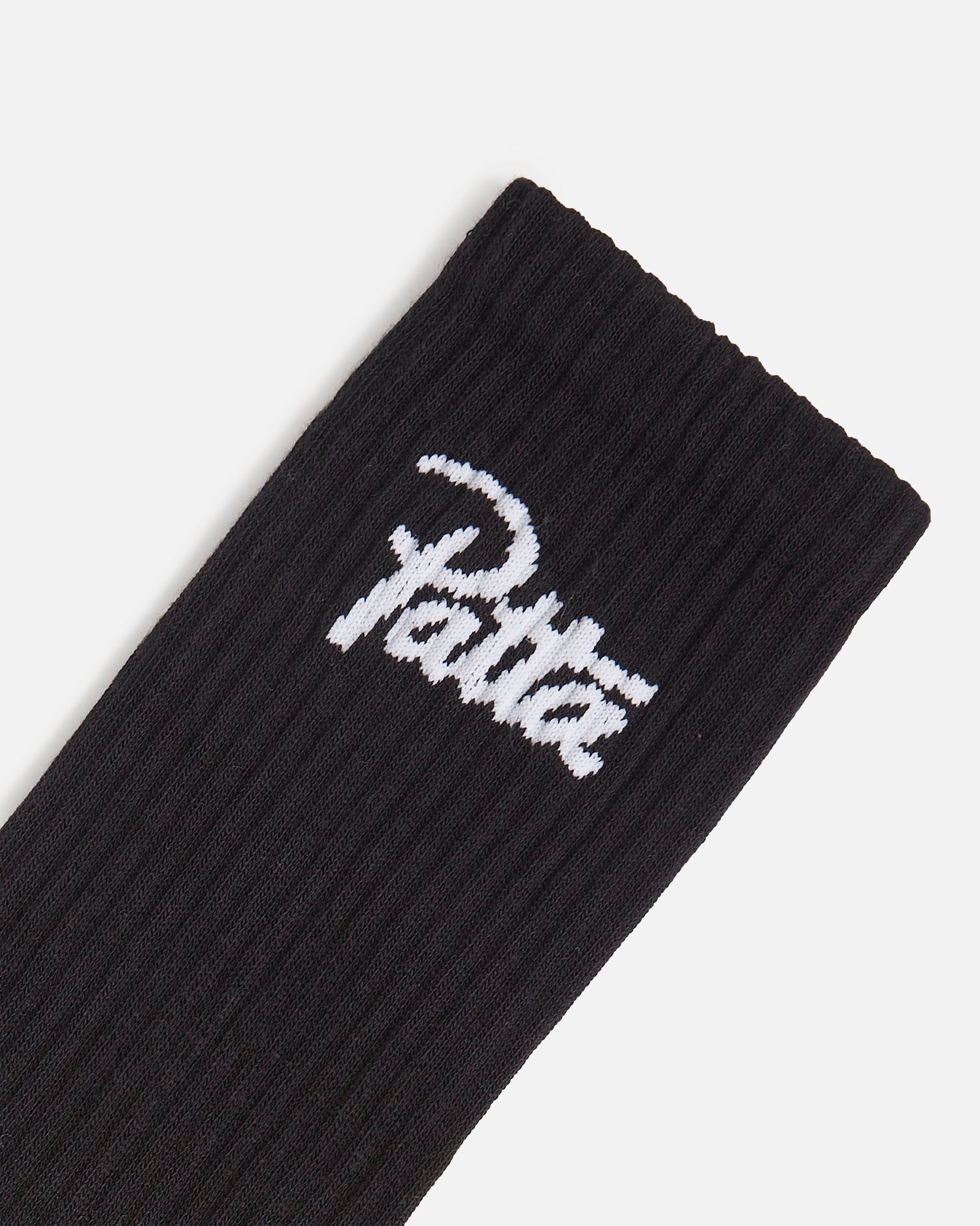 Lot de 2 chaussettes de sport Patta Script Logo (noir)