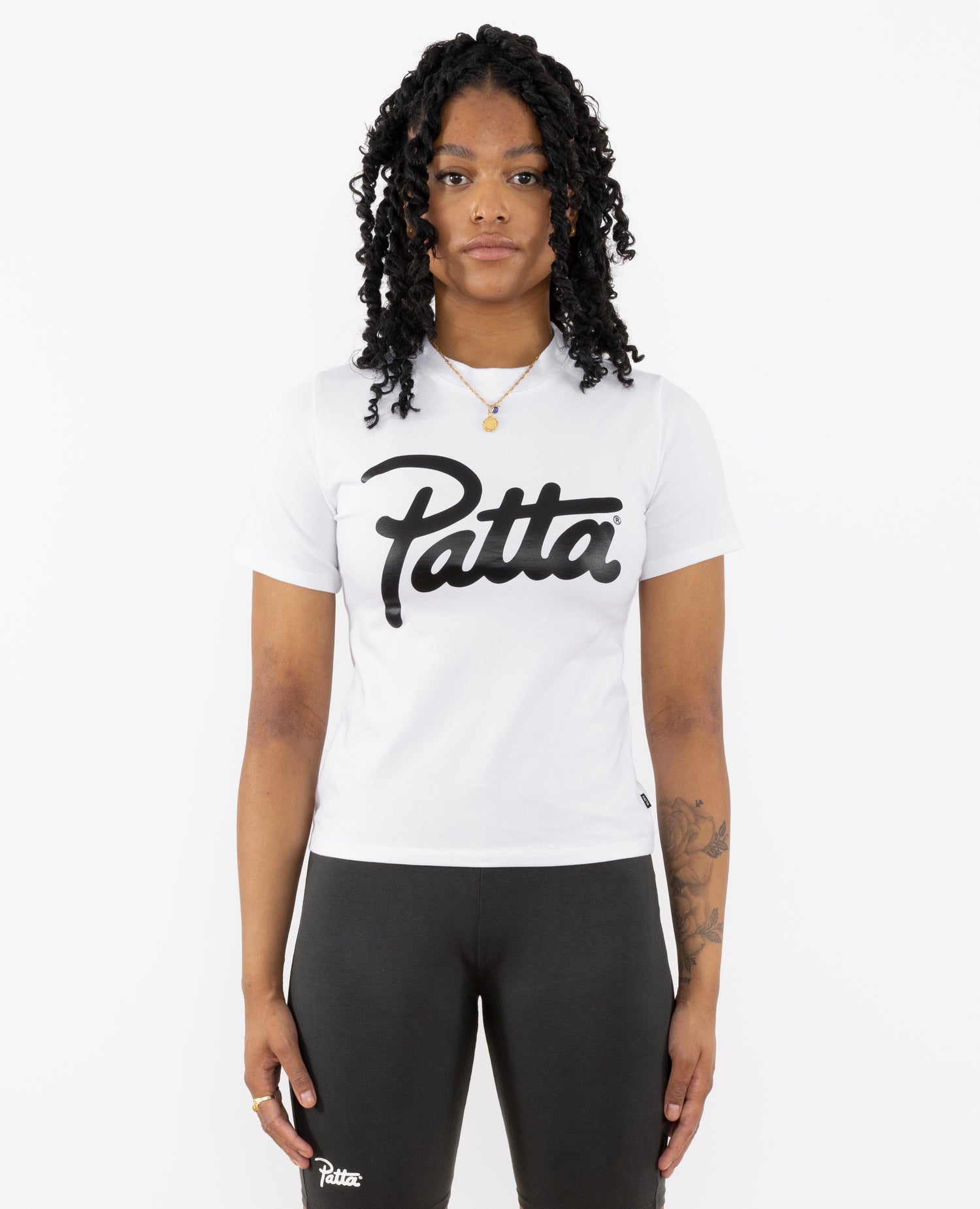 T-shirt ajusté basique Patta Femme (blanc) 