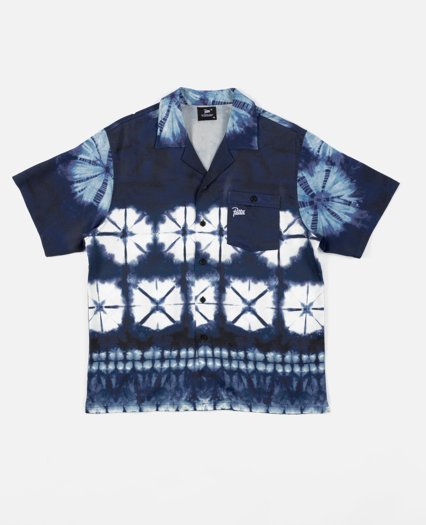 Patta Shibori Shortsleeve Shirt (Odyssey Gray)