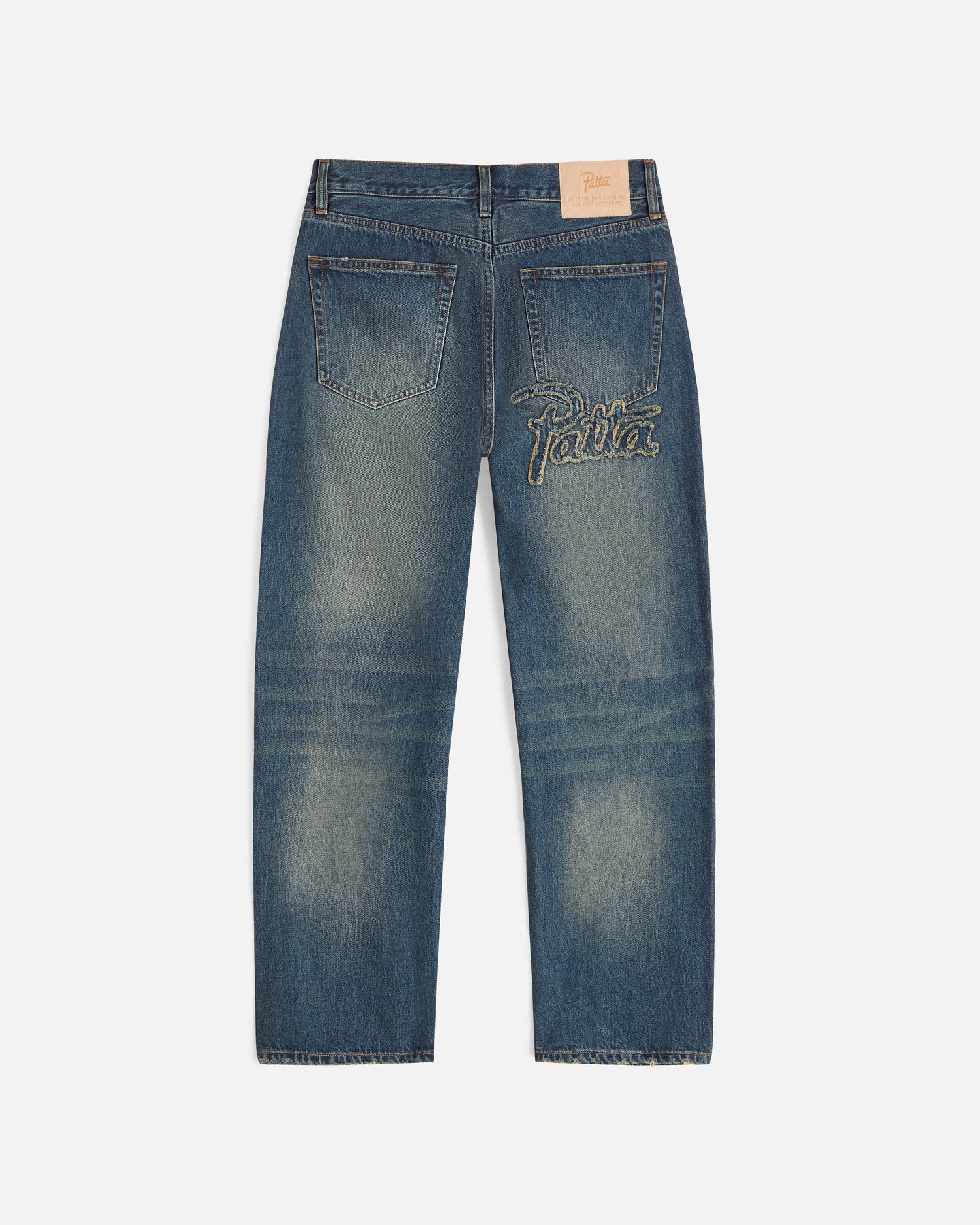 Pantaloni in denim Patta Whiskers (blu vintage)
