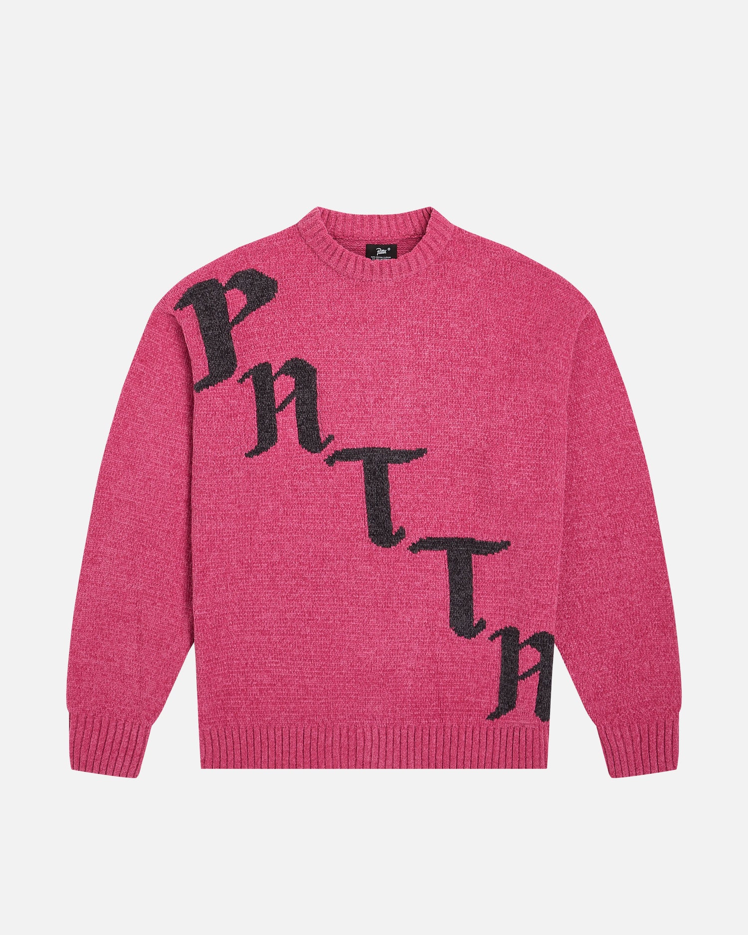 Pull tricoté Patta Chenille (rouge fuchsia)