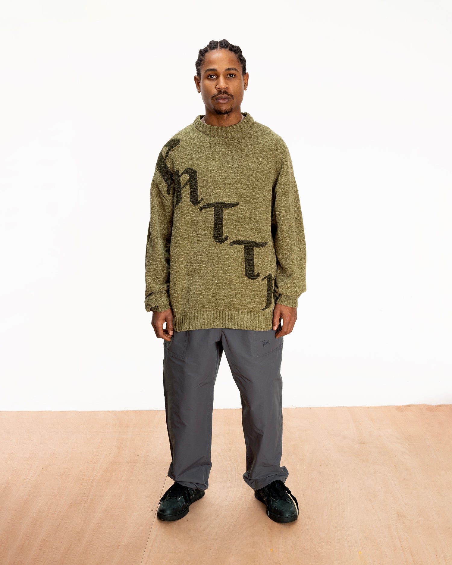 Patta Chenille Knitted Sweater (Sage)