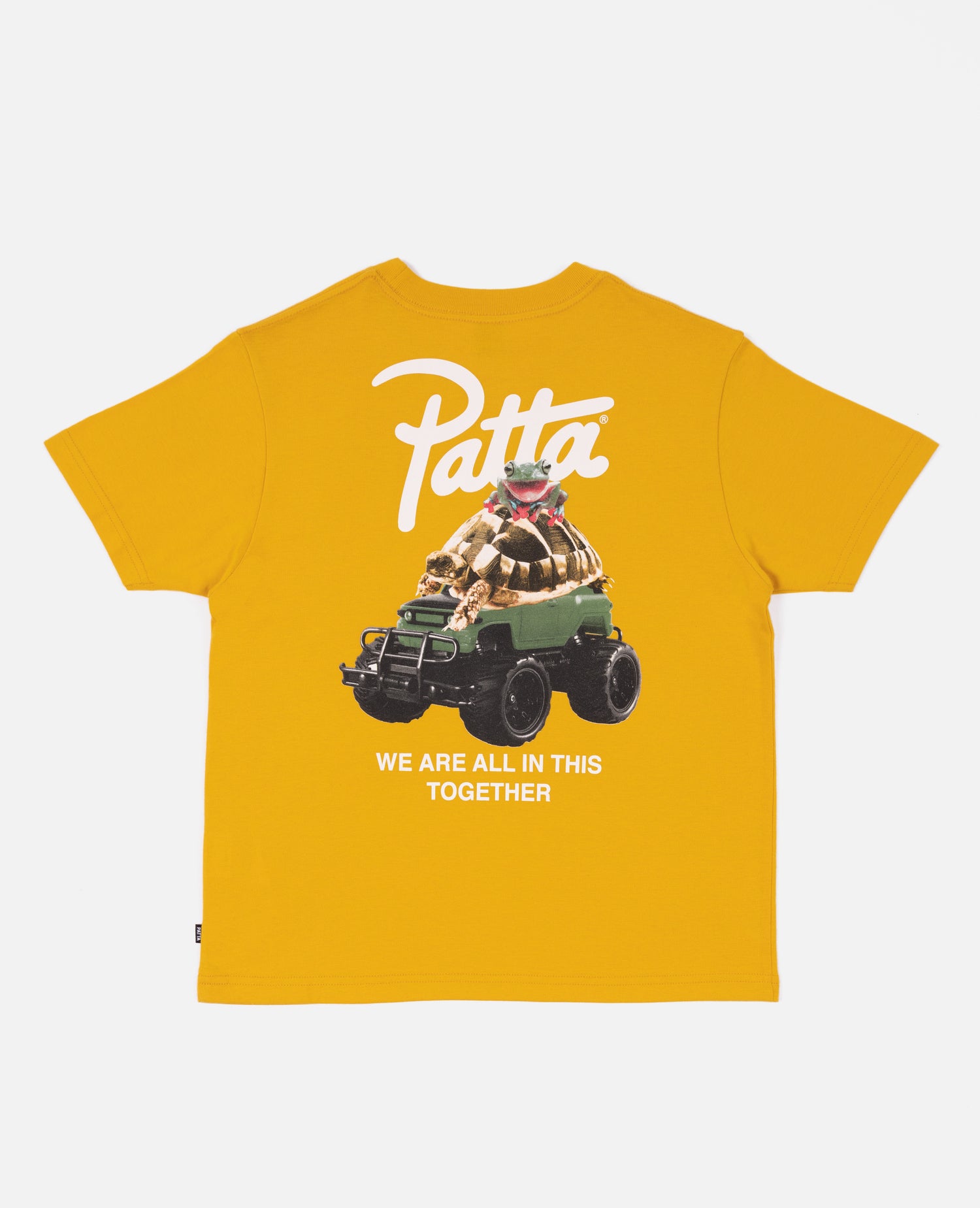 T-shirt Patta per bambini con animali (oro antico)