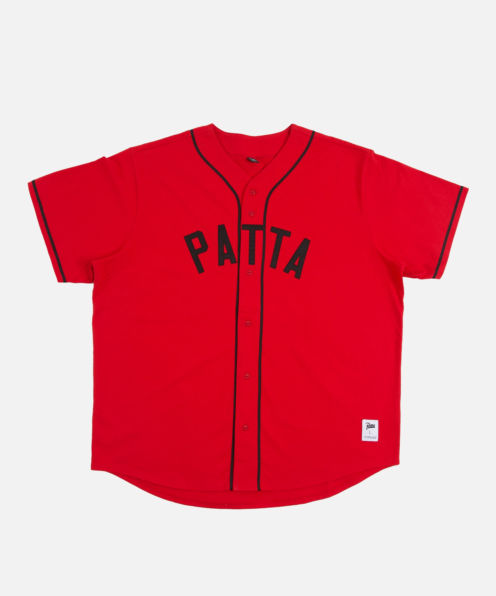 Patta Athletic Logo Baseball Shirt (Racing Red)