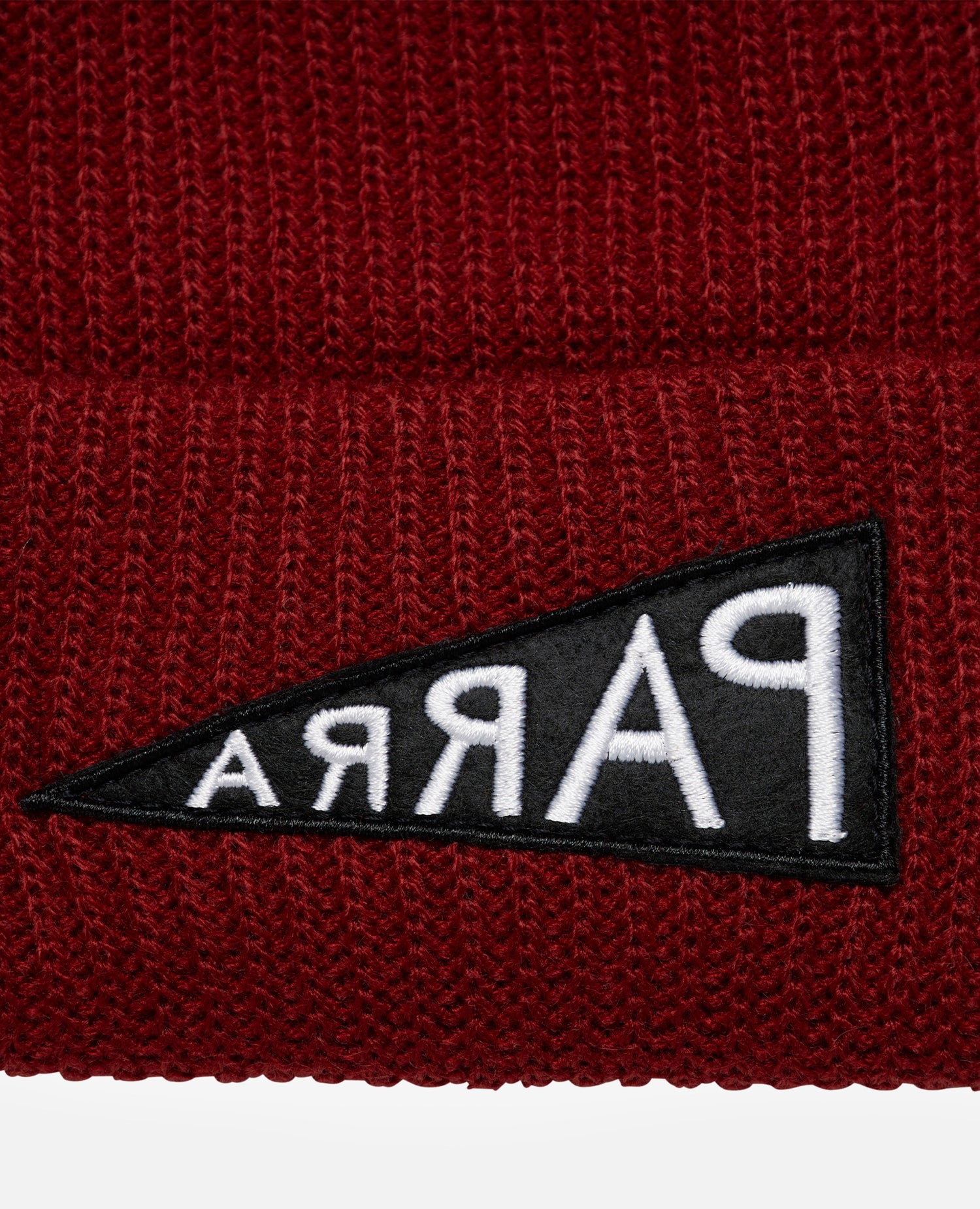 byParra Mirrored Flag Logo Beanie (Dark Red)