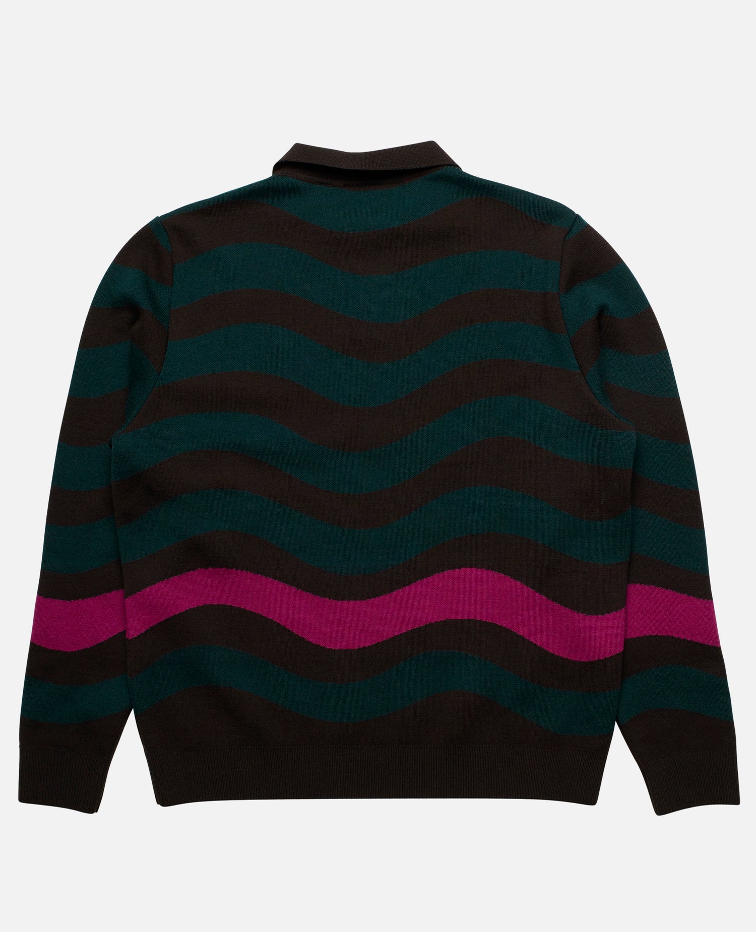 byParra One Weird Wave Knitted Pullover (Chocolate)