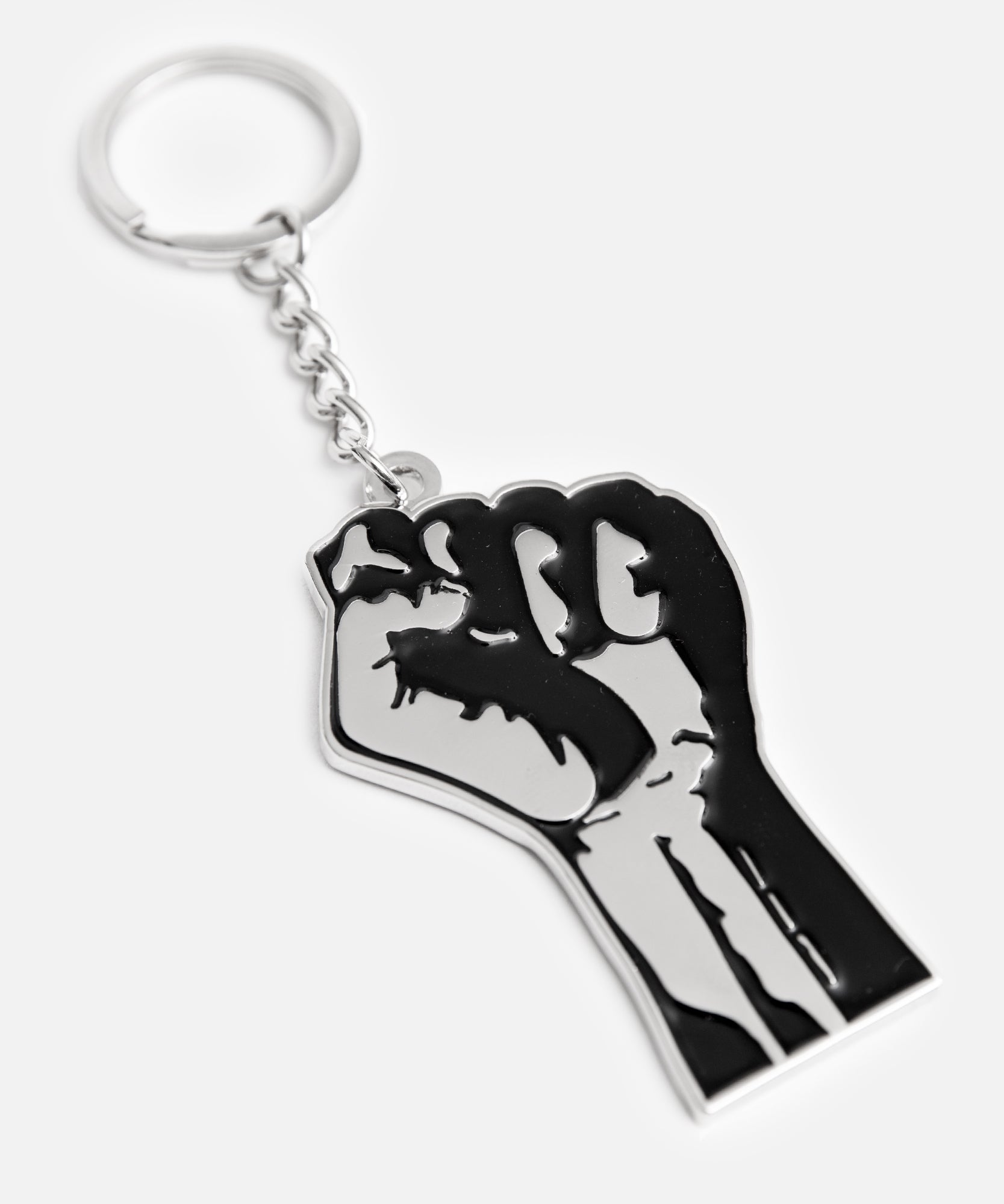 Patta Fist Keychain (Silver)