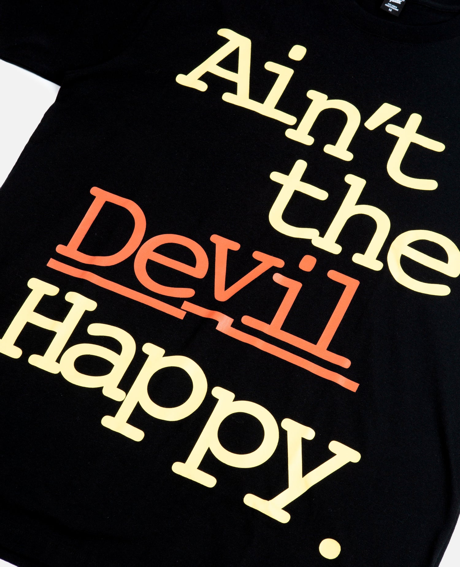 Patta Soundsystem x Jeru The Damaja Ainʼt The Devil Happy T-Shirt (Black)