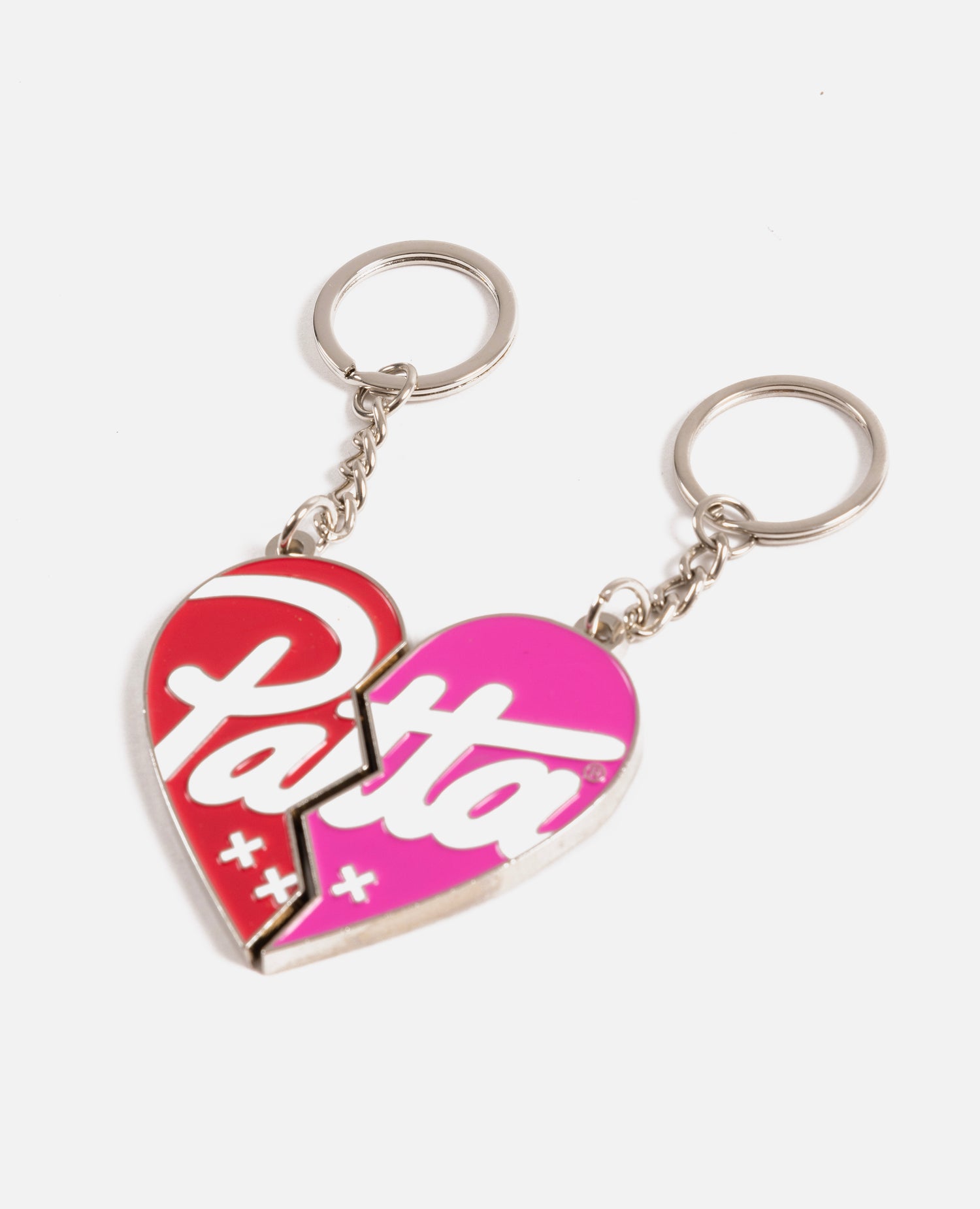 Patta Heart Keychain (Red/Pink)