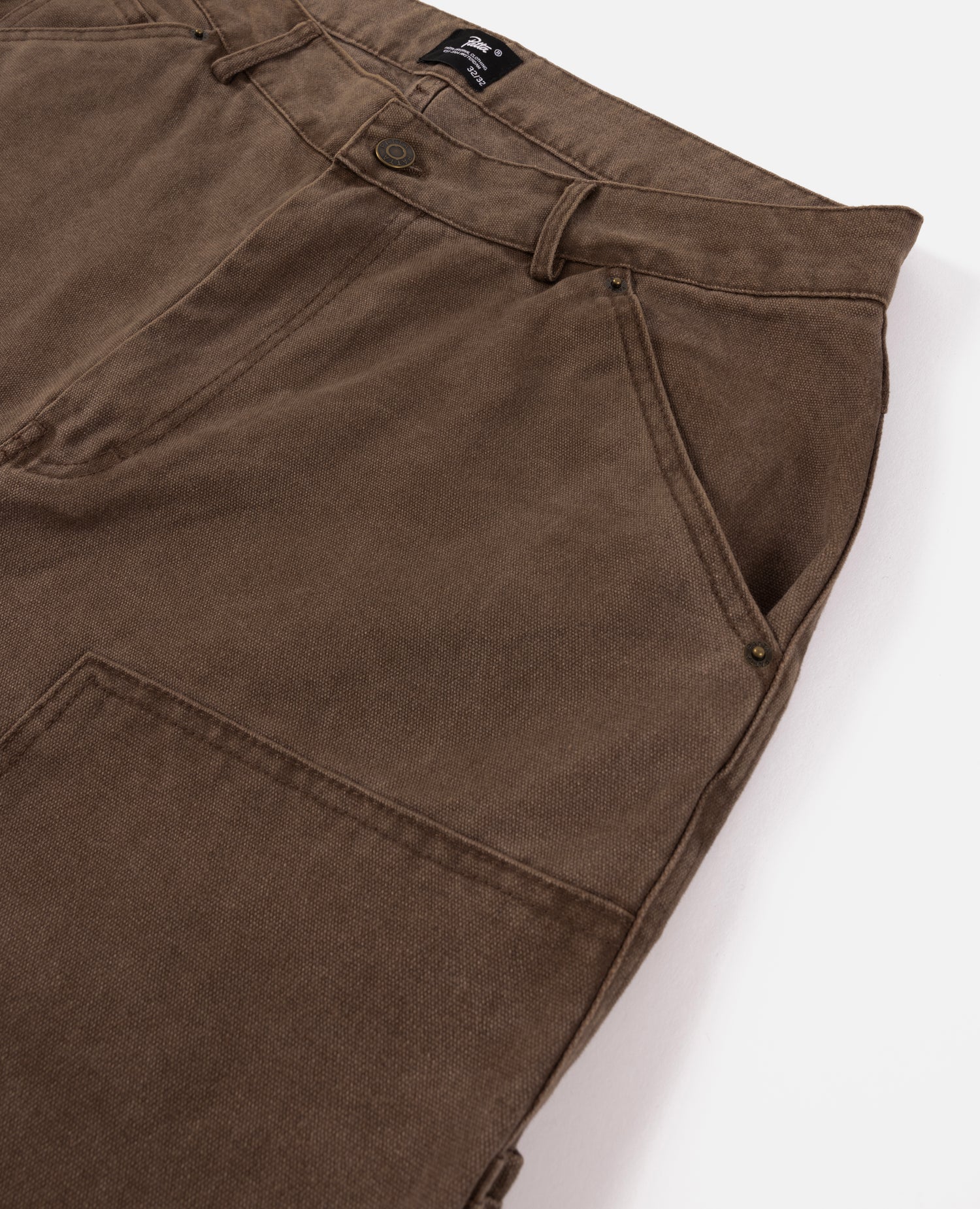 Patta Canvas Painter Pants (Washed Brown)