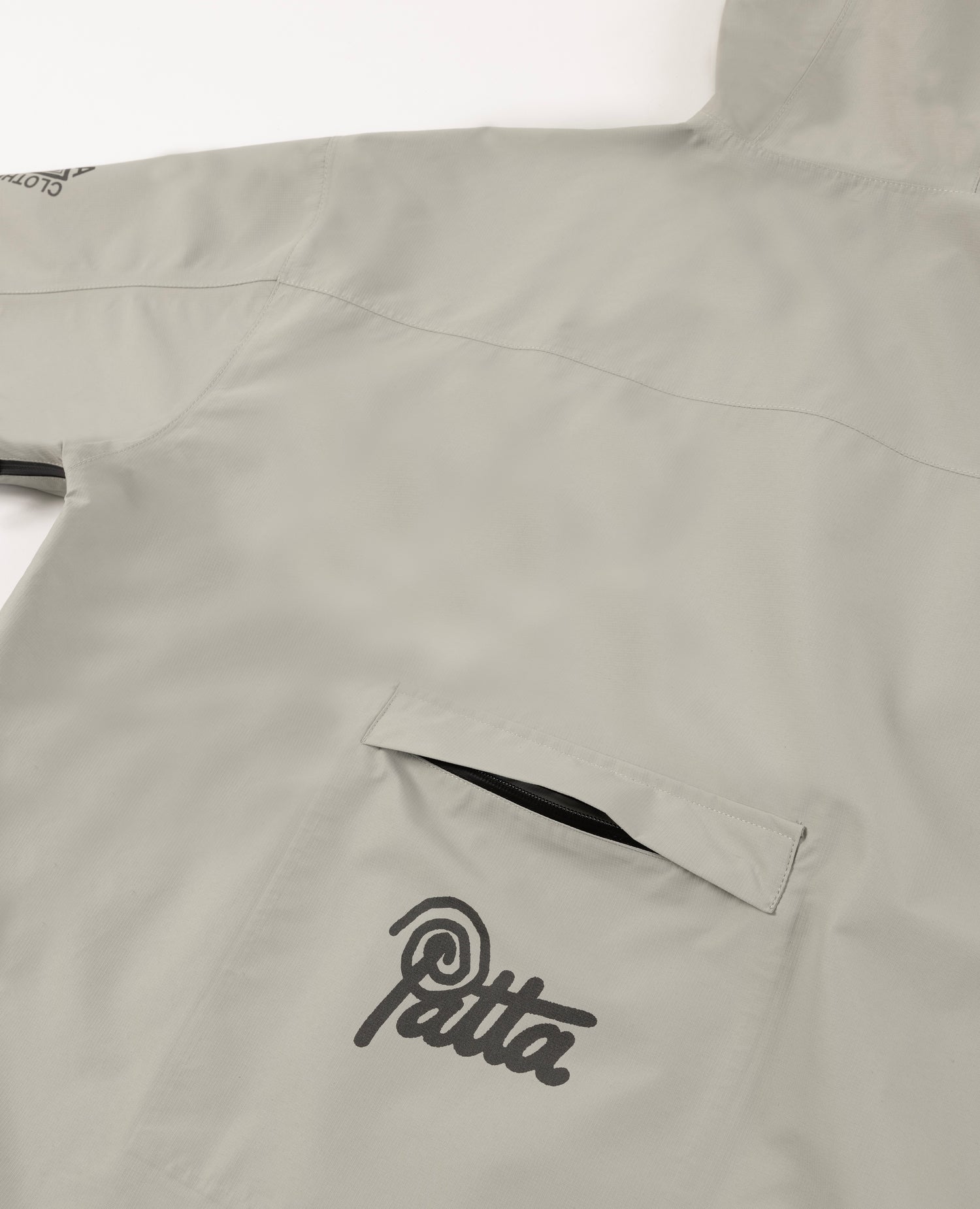 Patta Waterproof Reflective Shell Jacket (Flint Gray)