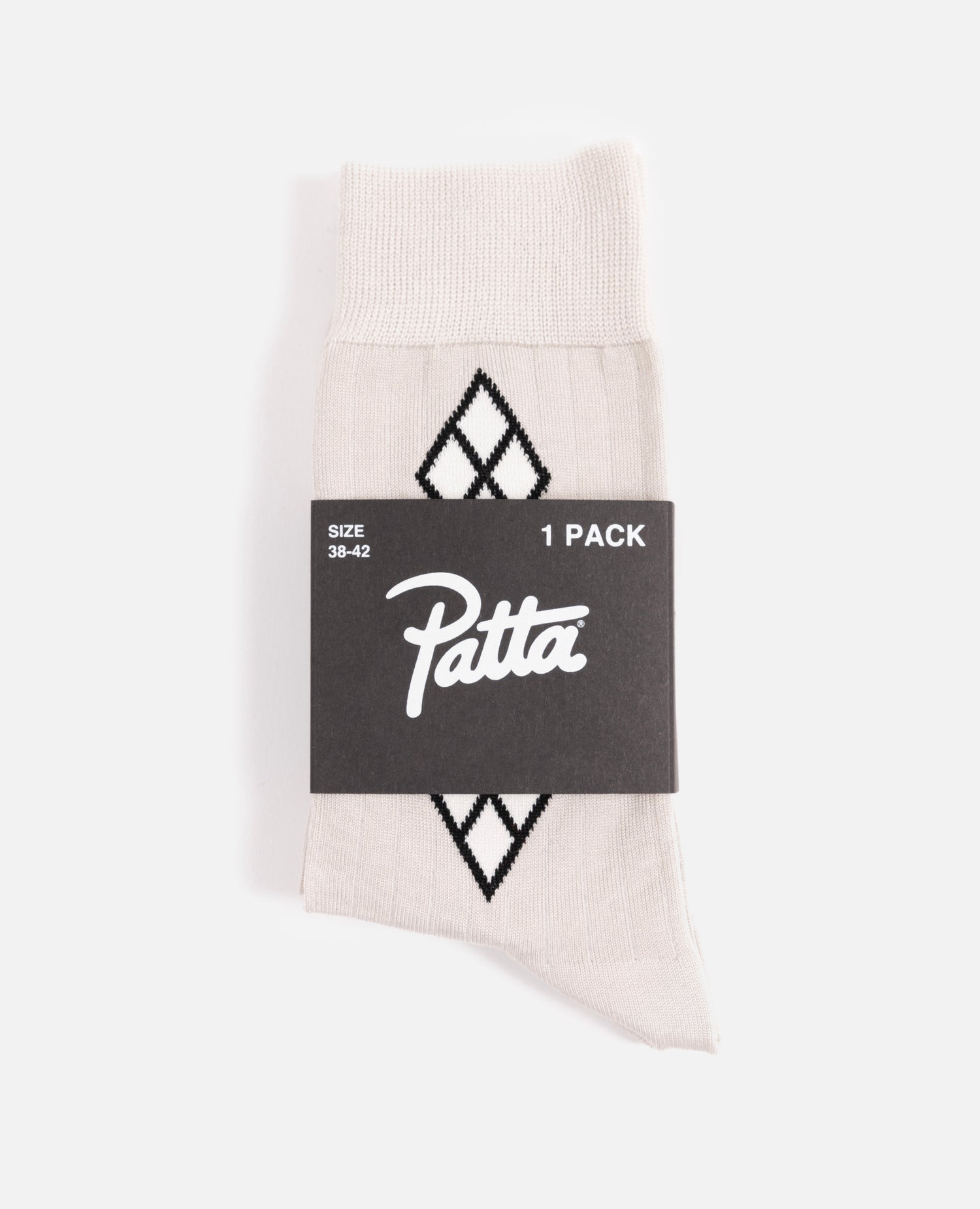 Patta Argyle Dress Socks (Natural)