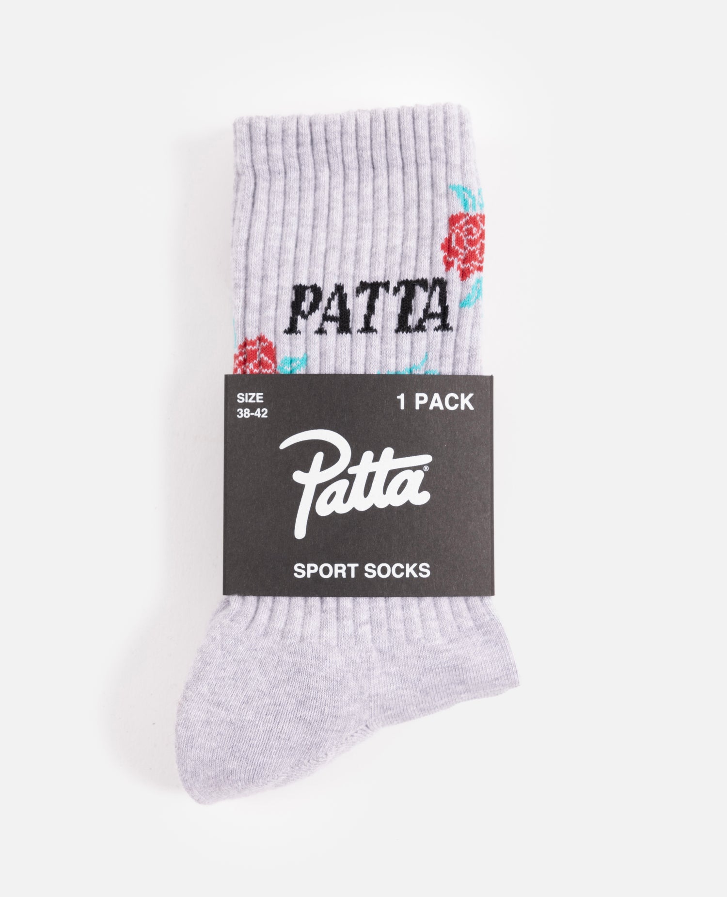 Patta Rose Sports Socks (Melange Grey)