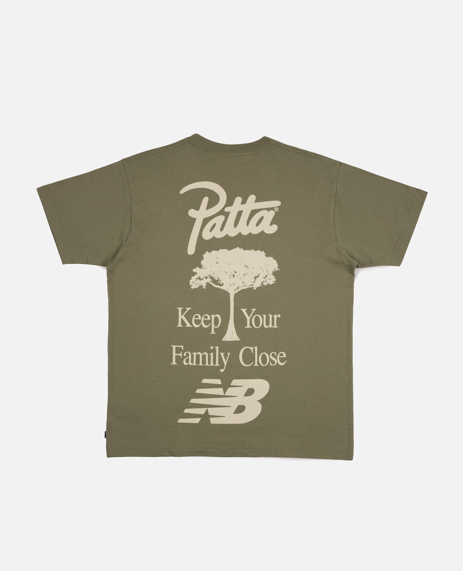 Patta x New Balance Family T-Shirt (Oil Green)