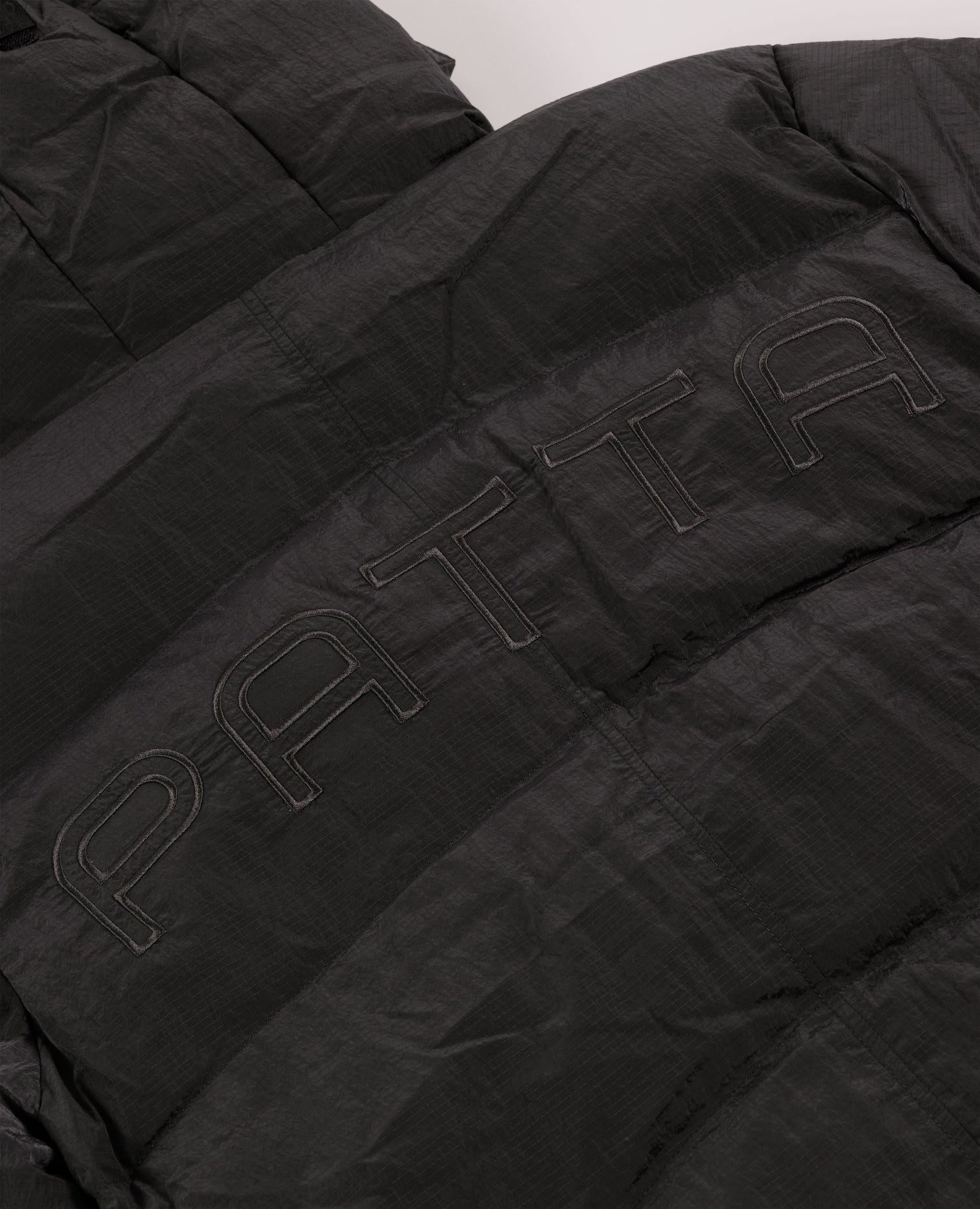 Patta Ripstop Puffer Jacket (Off Black)