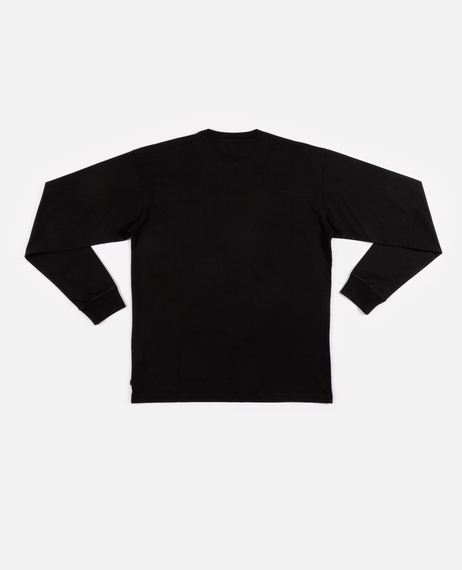 Patta Basic Washed Pocket Longsleeve T-Shirt (Black)