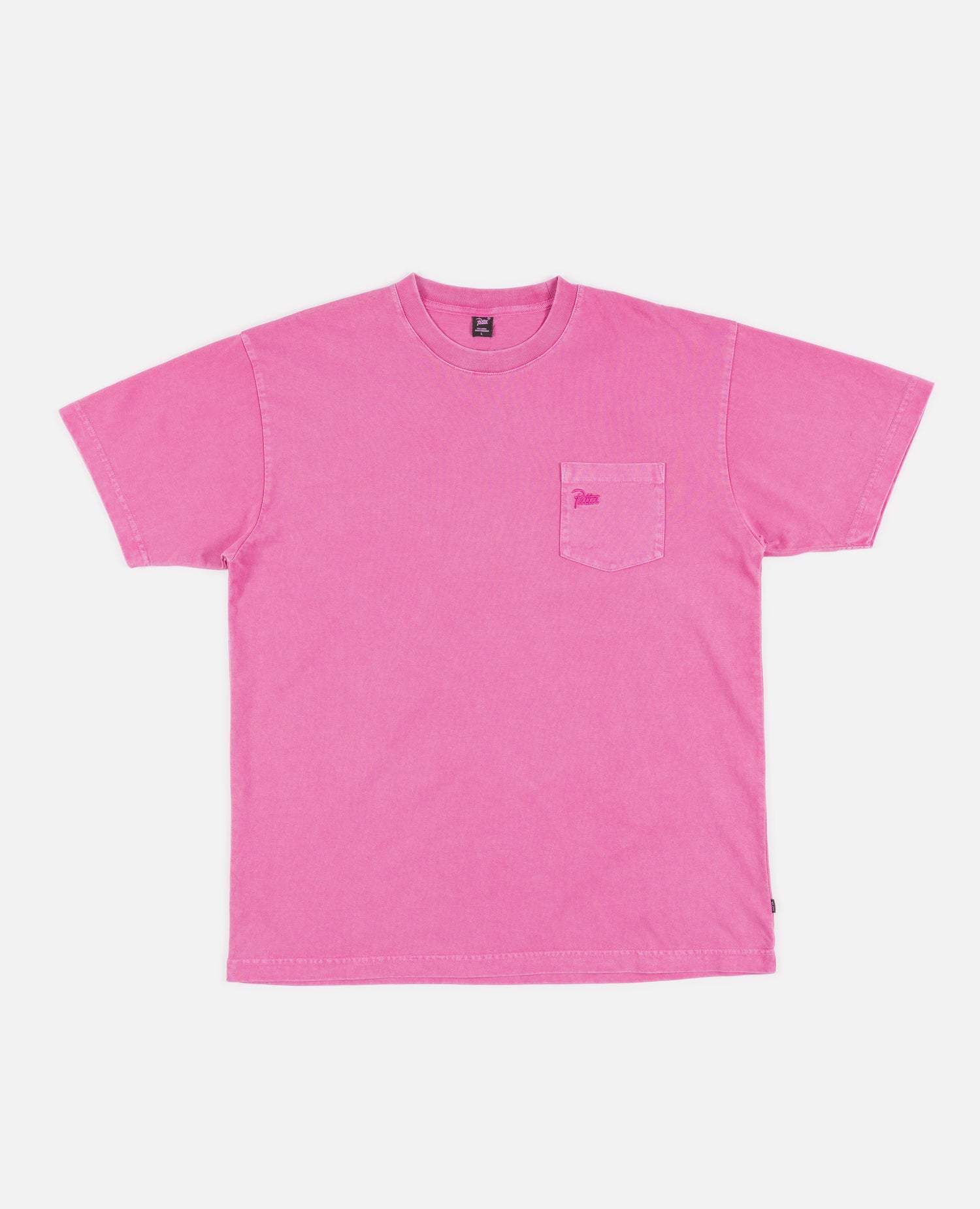 T-shirt à poche délavé basique Patta (Rose Violet)