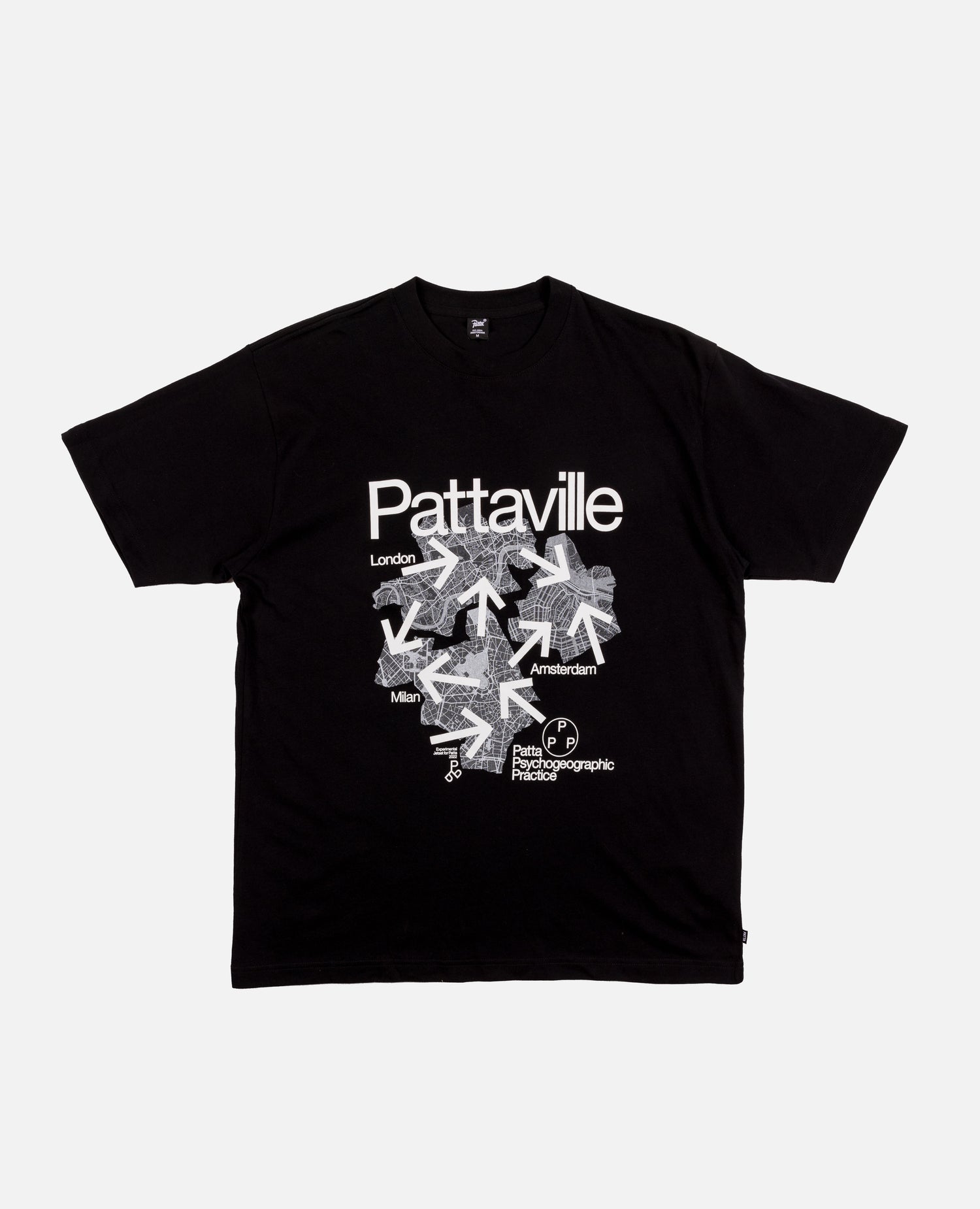 T-shirt Patta x Experimental Jetset Pattaville (nera)