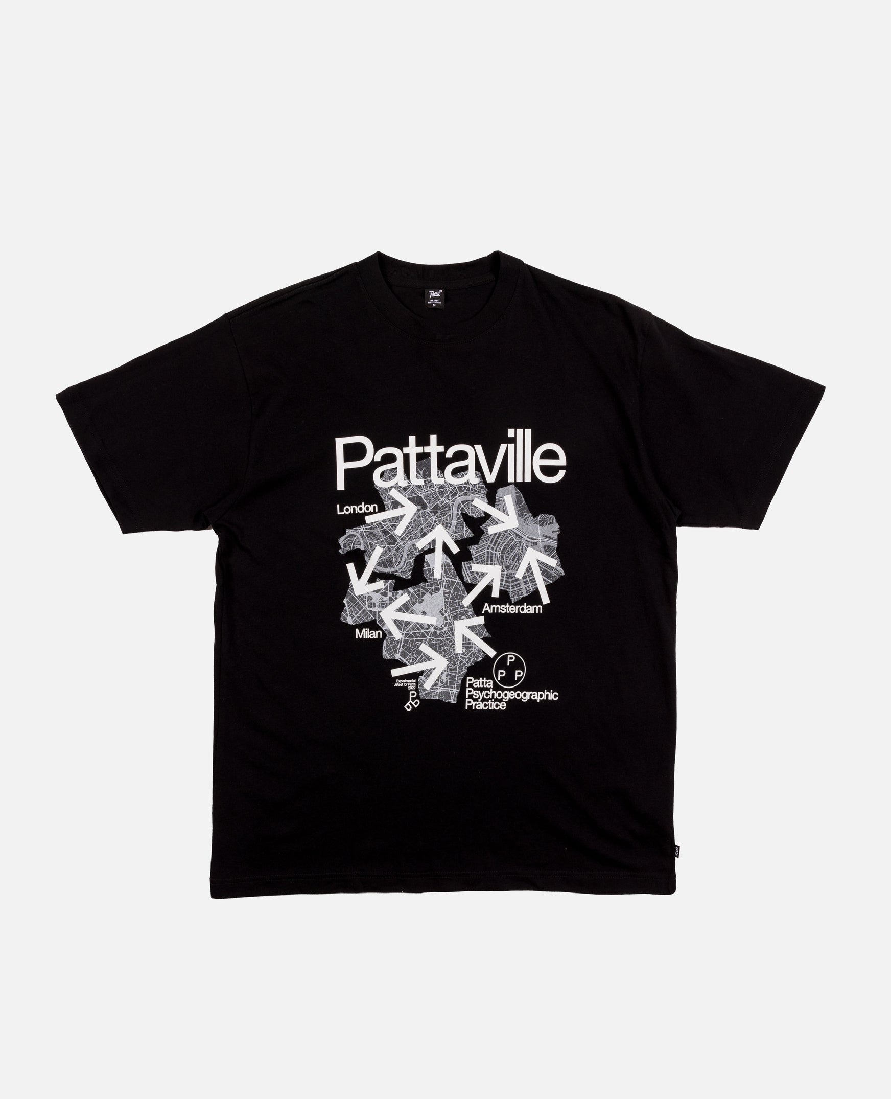 Patta x Experimental Jetset Pattaville T-Shirt (Black)