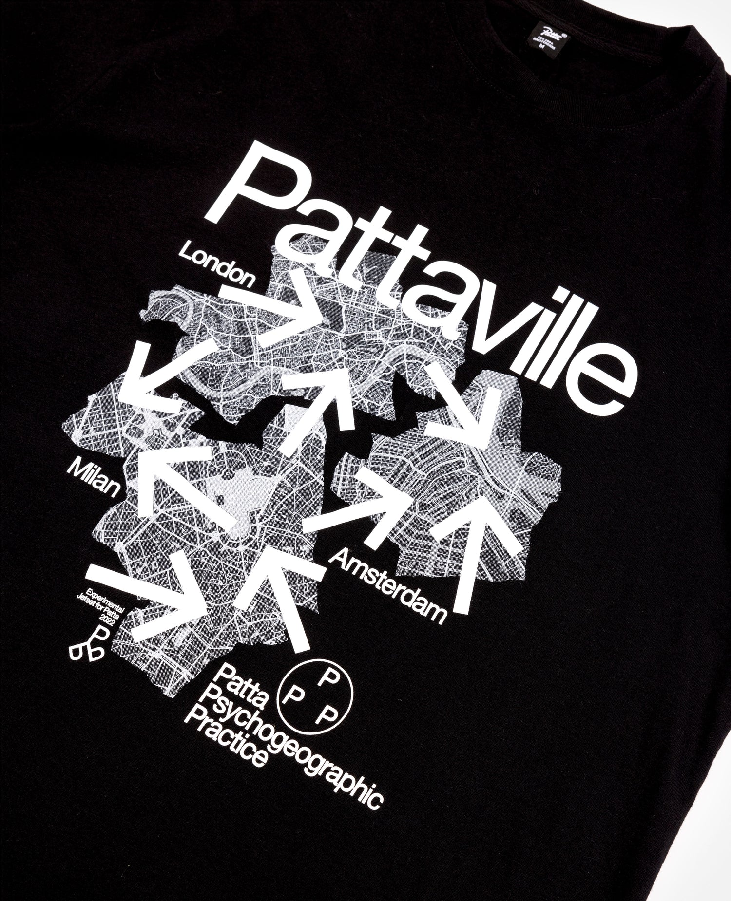 T-shirt Patta x Experimental Jetset Pattaville (noir)