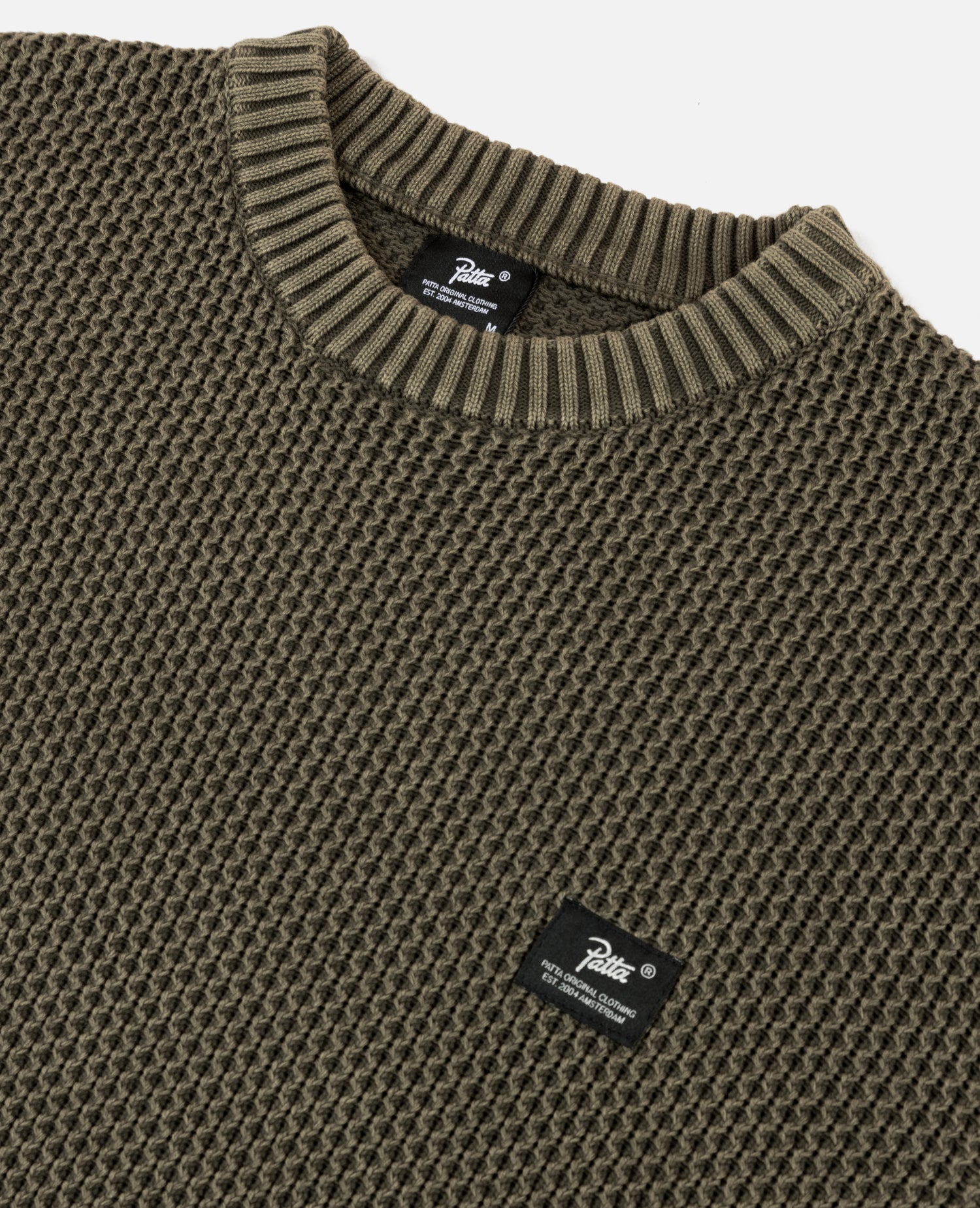 Patta Honeycomb Knitted Sweater (Deep Depths)