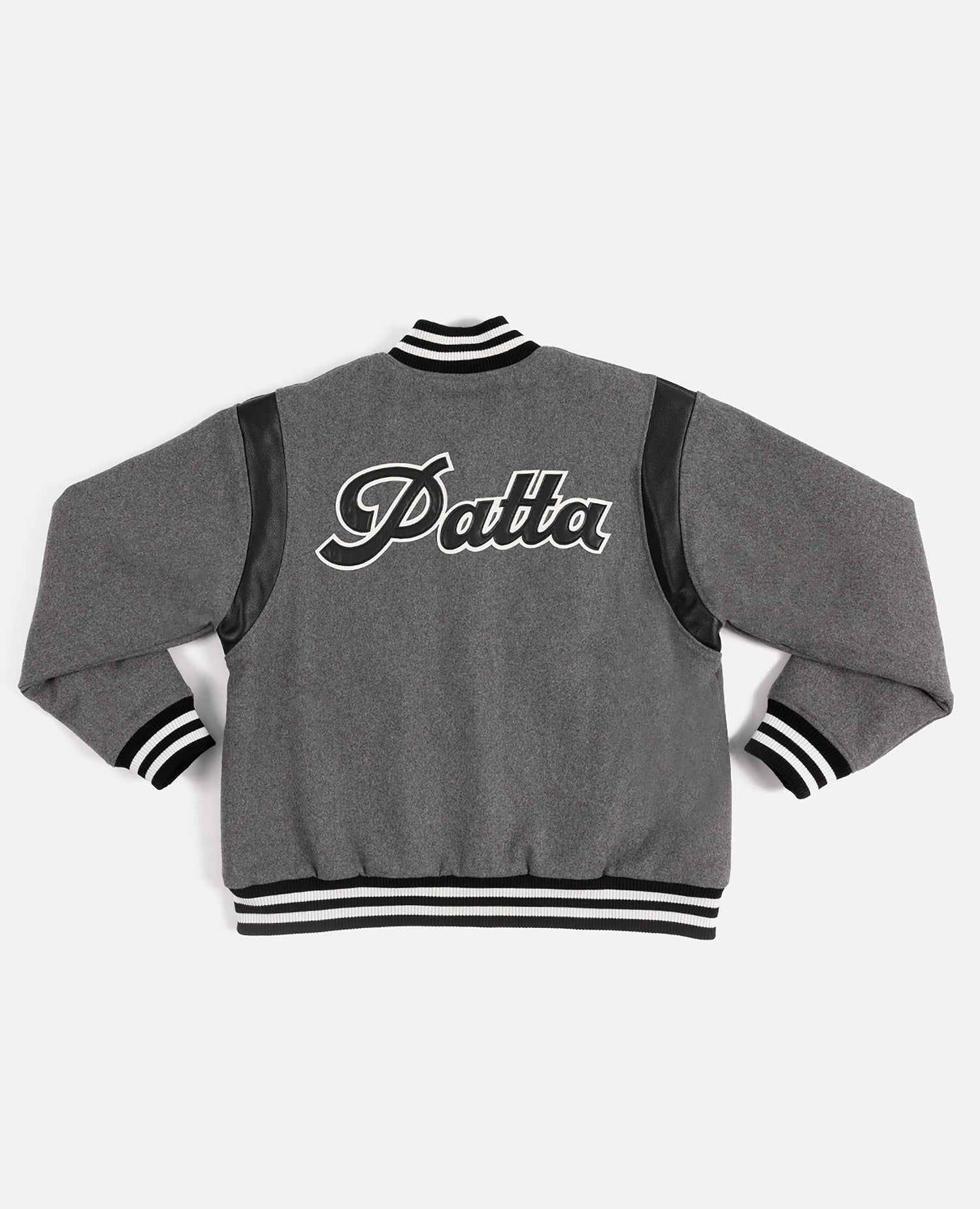 Patta Wool Sports Bomber Jacket (Melange Grey)