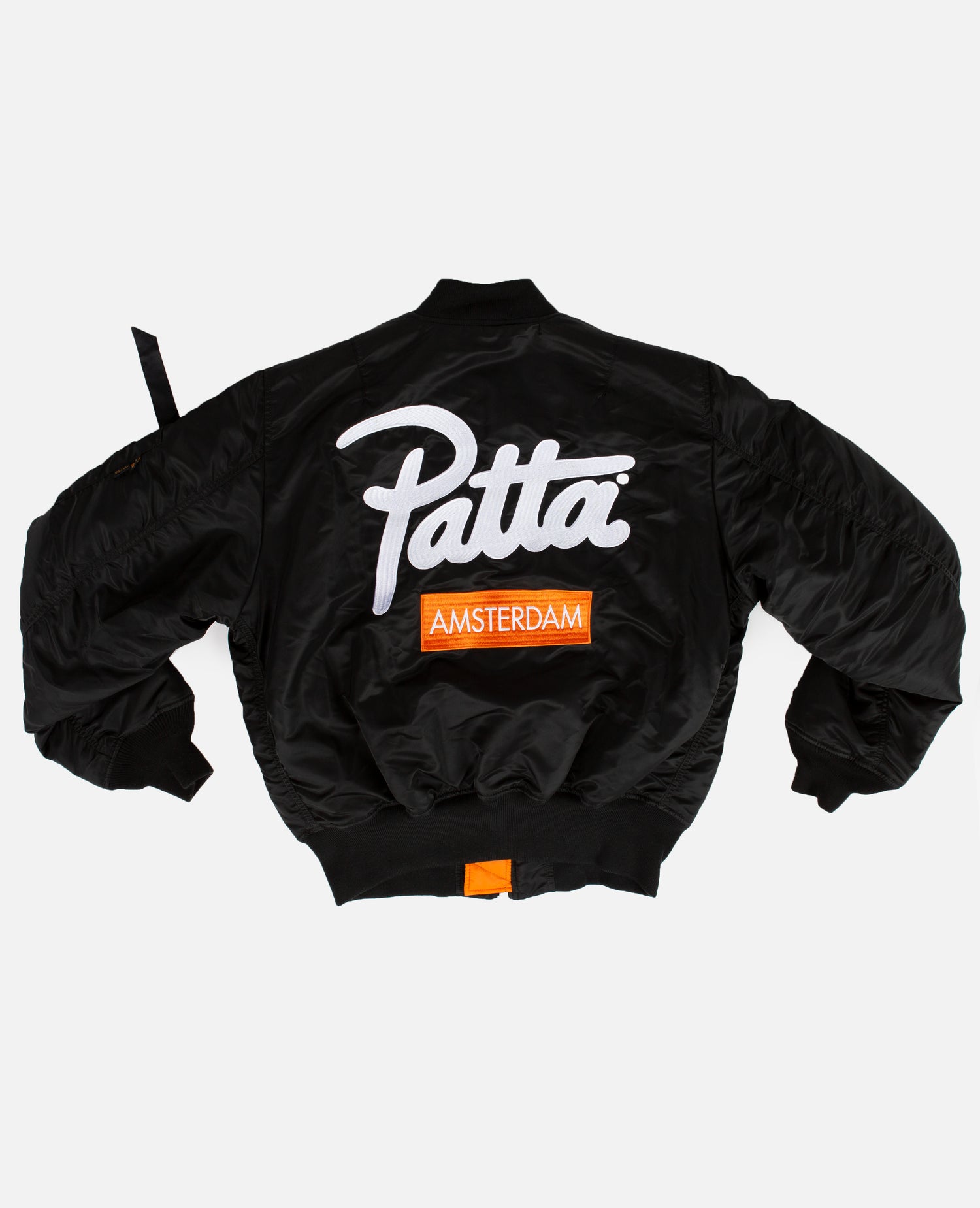 Esclusiva del negozio: Giacca Patta x Alpha Industries MA-1 Amsterdam (nera/arancione)