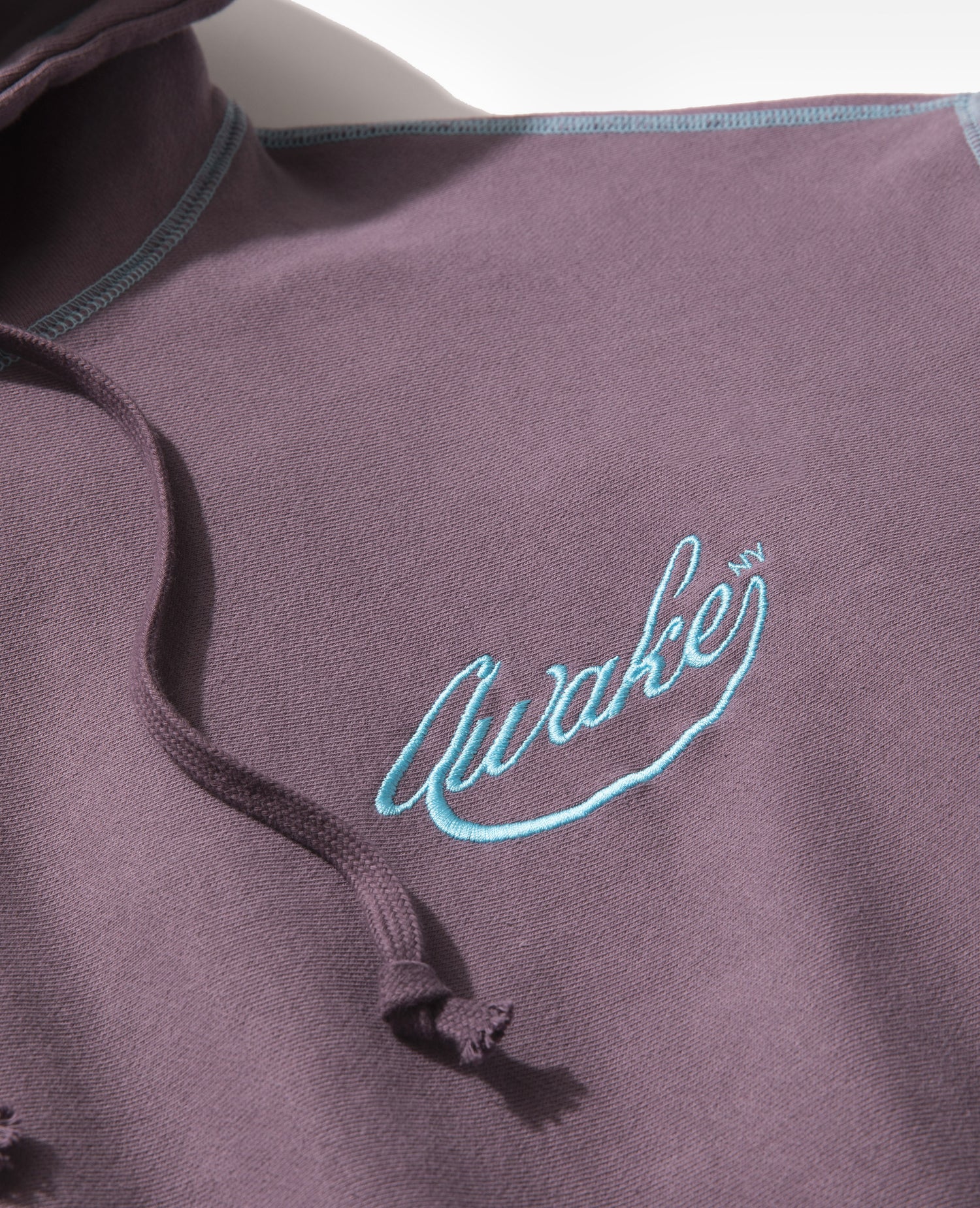 Awake NY Sweat à capuche avec logo contrasté (Aubergine)
